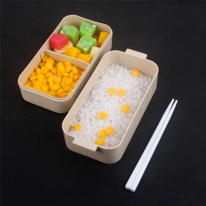 2Tier Square Lunch Box, Custom Lunch Box Printing SG