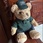 custom soft toy singapore, wahmee.com.sg, Bear AuDi uniform